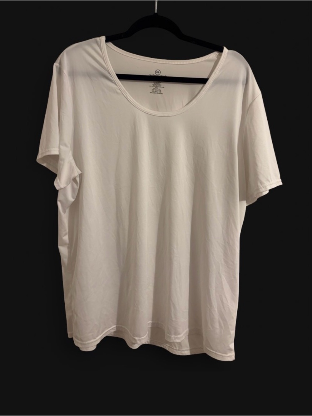 Essentials White Scoop Neck Short Sleeve Tee